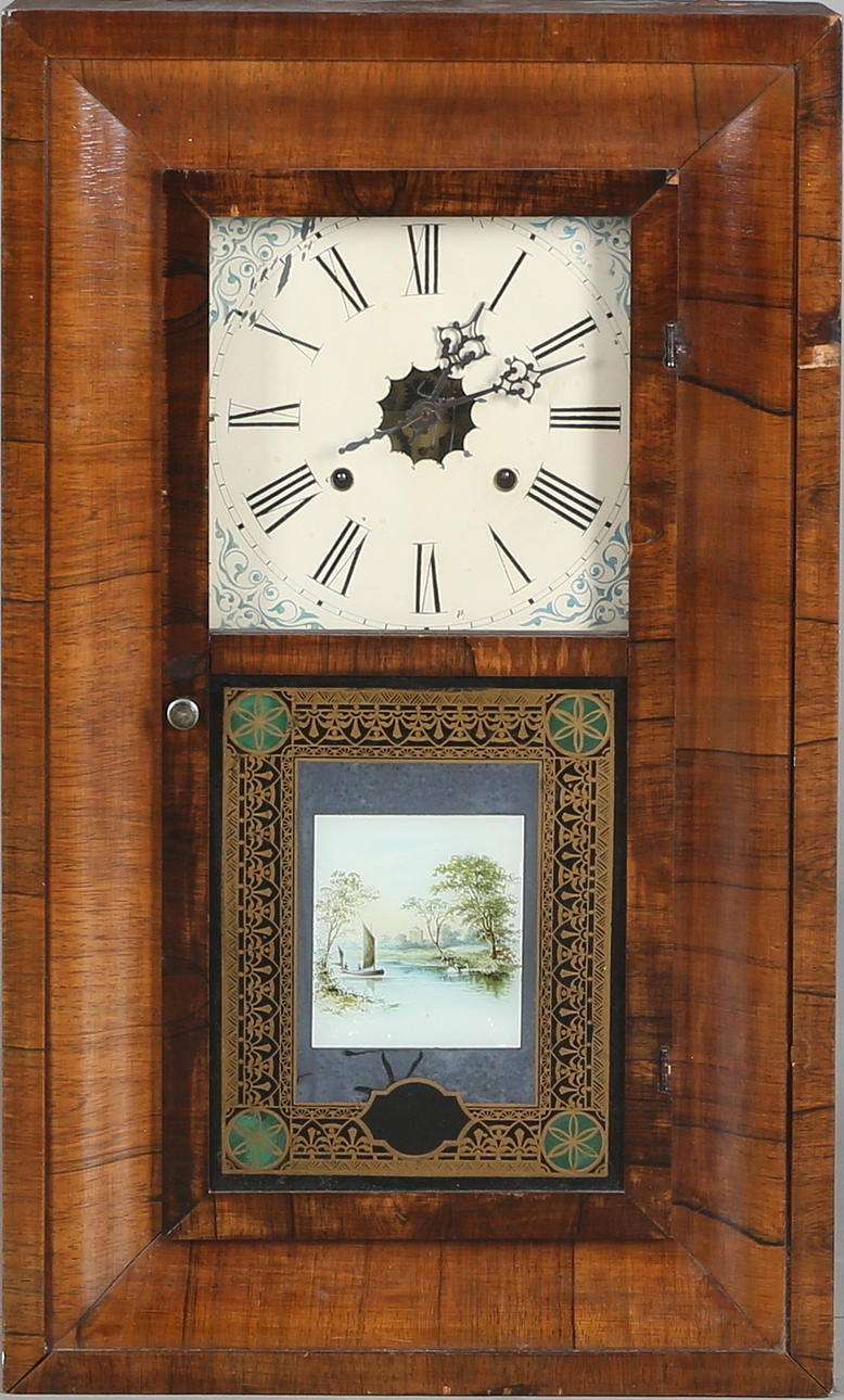 VÄGGUR, s.k amerikaur, Waterbury Clock Co, omkring 1900.
