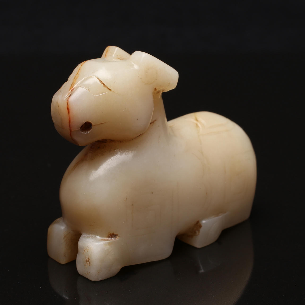 HÄNGE, jade, Kina, antagligen 18/1900-tal.