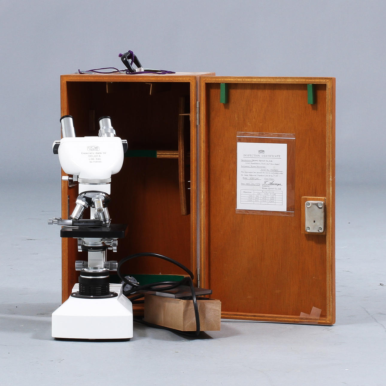 MIKROSKÅP, Kyowa, Japan.