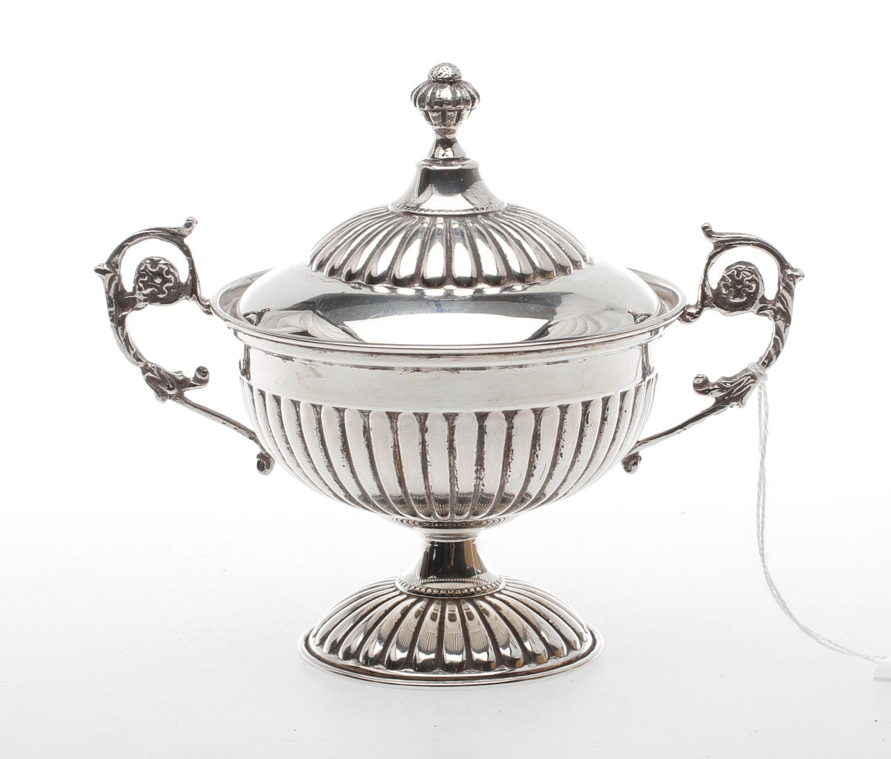 KAVIARBURK med LOCK, silver, Empirestil.