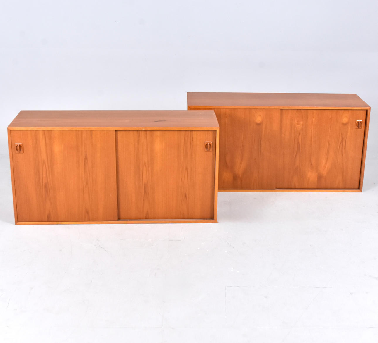 SKÅP, 2 st, teak, Danmark, 1960-tal.