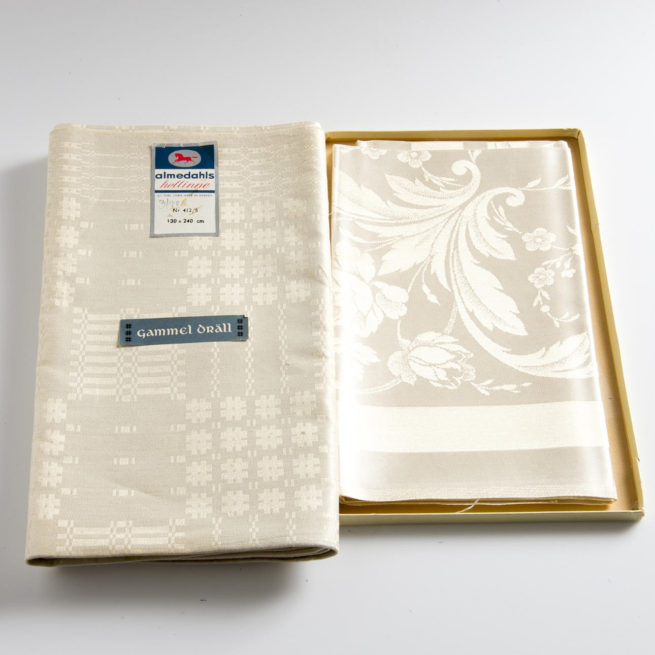 LINNE- SAMT SILKESDUK.