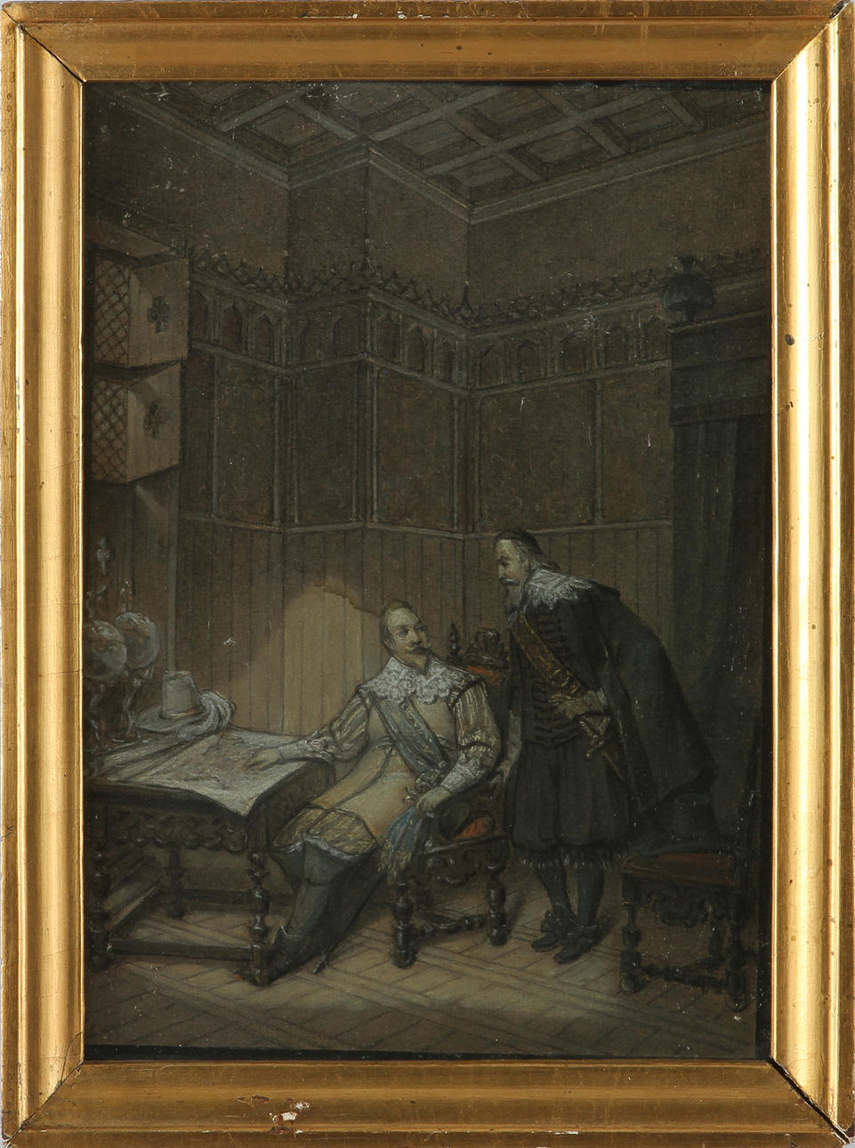OKÄND KONSTNÄR, 2 st, pasteller, 1800/1900-tal.
