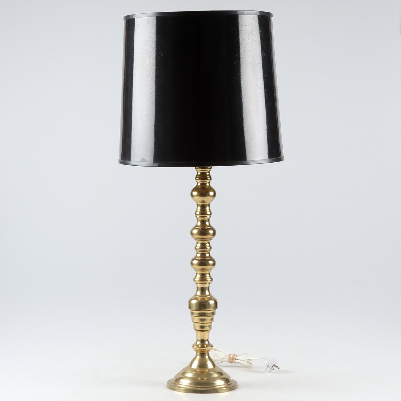 BORDSLAMPA, gulmetall, 1900-tal.