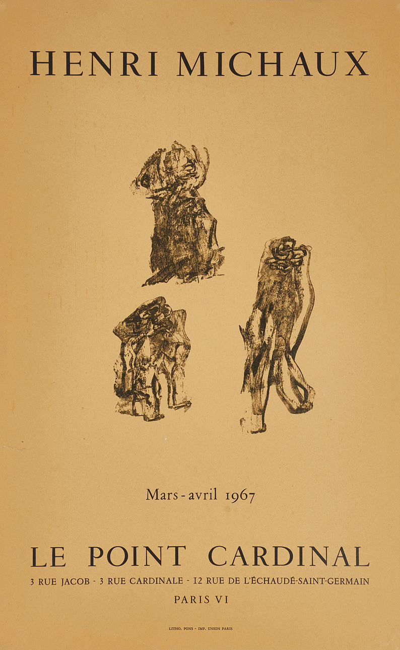 HENRI MICHAUX (BELGIEN, 1899-1984). Poster, 
