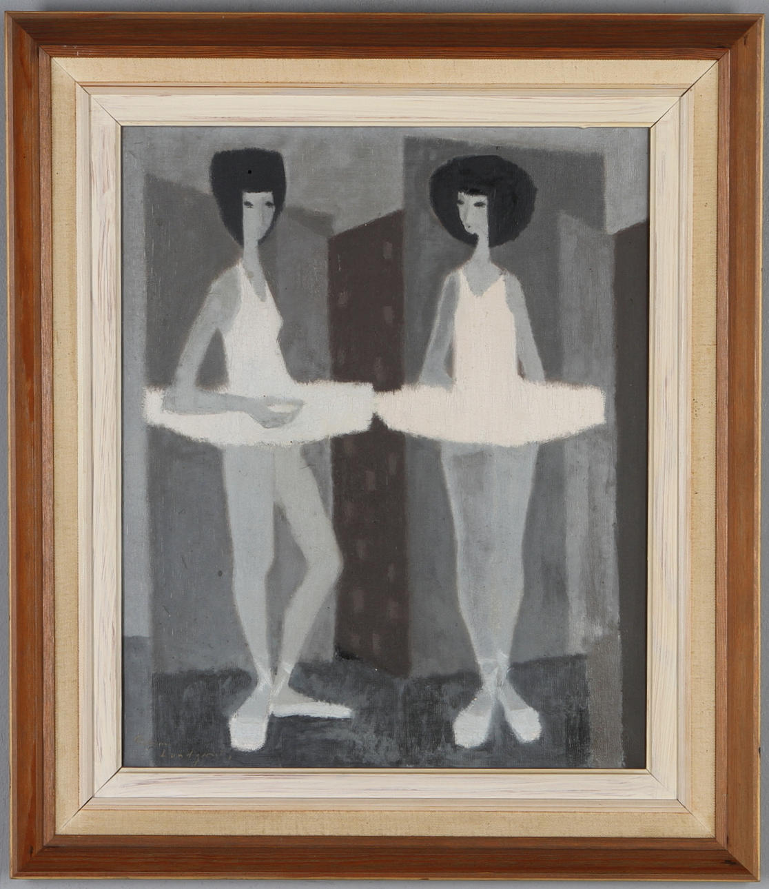 FABIAN LUNDQVIST. Ballerinor, olja på duk, signerad.