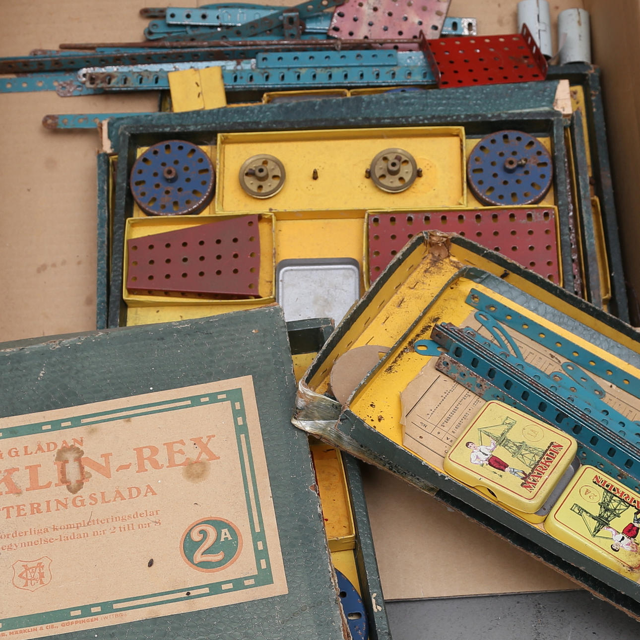 BYGGLÅDOR, Märklin, Tyskland.