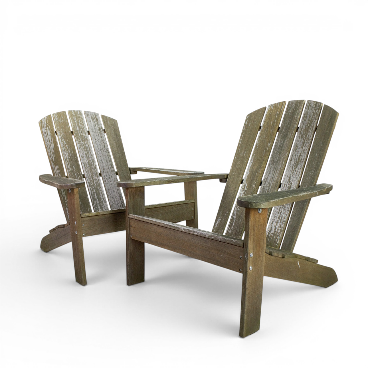 DÄCKSSTOLAR, ett par, teak, 1900-tal.