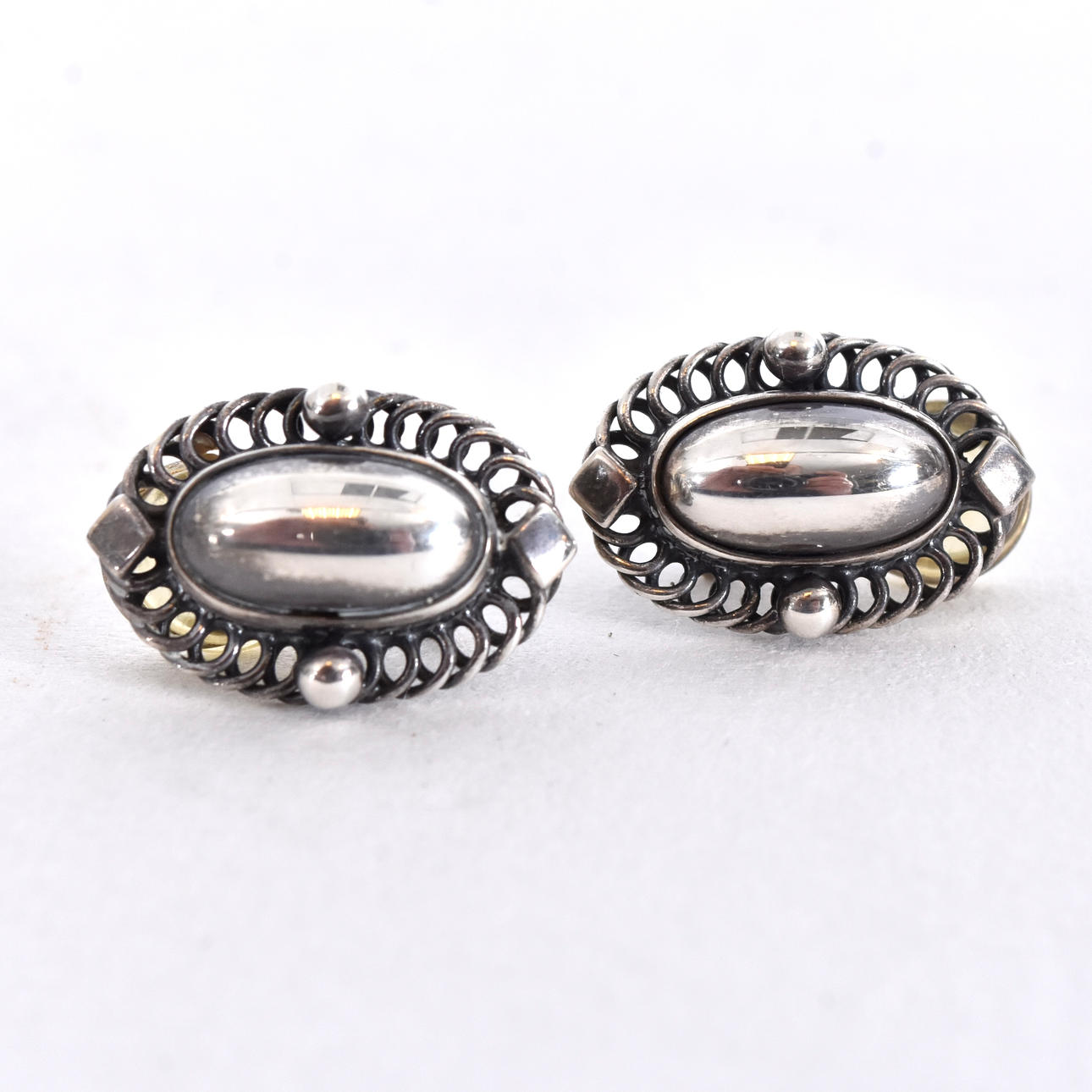 GEORG JENSEN. örhängen 1 par, sterlingsilver.
