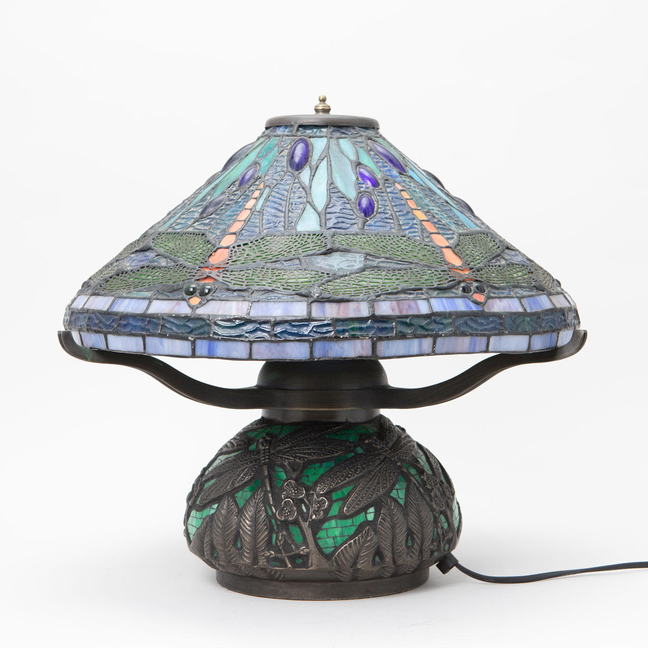 BORDSLAMPA, Tiffanystil, 1900-tal.