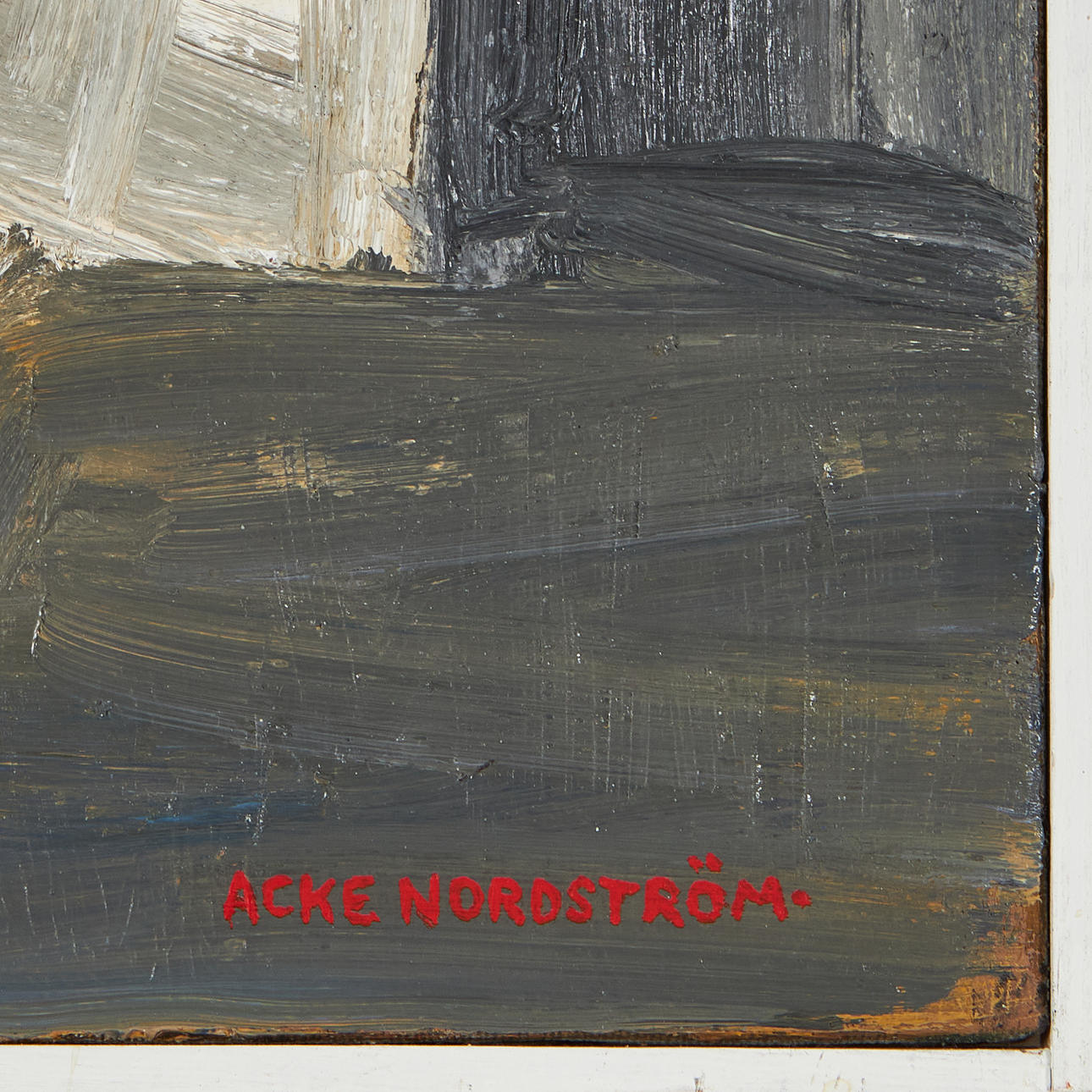 ACKE NORDSTRÖM. Composition, signed, oil on canvas. Art - Paintings ...