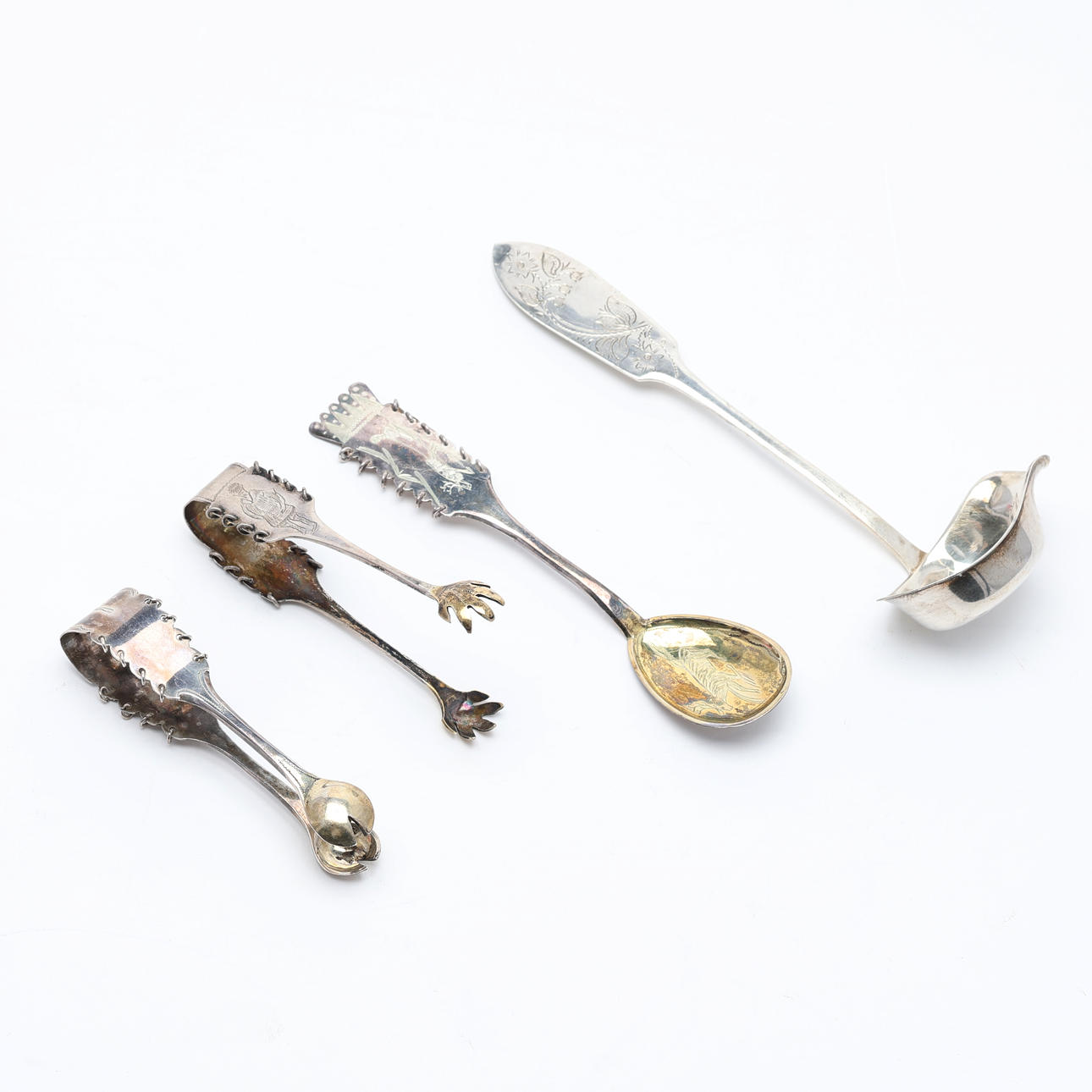 SILVER ITEMS. Haparanda, silver, 4 pcs.