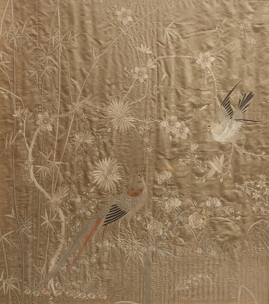 SILKEBRODERI, Kina 1800-tal.
