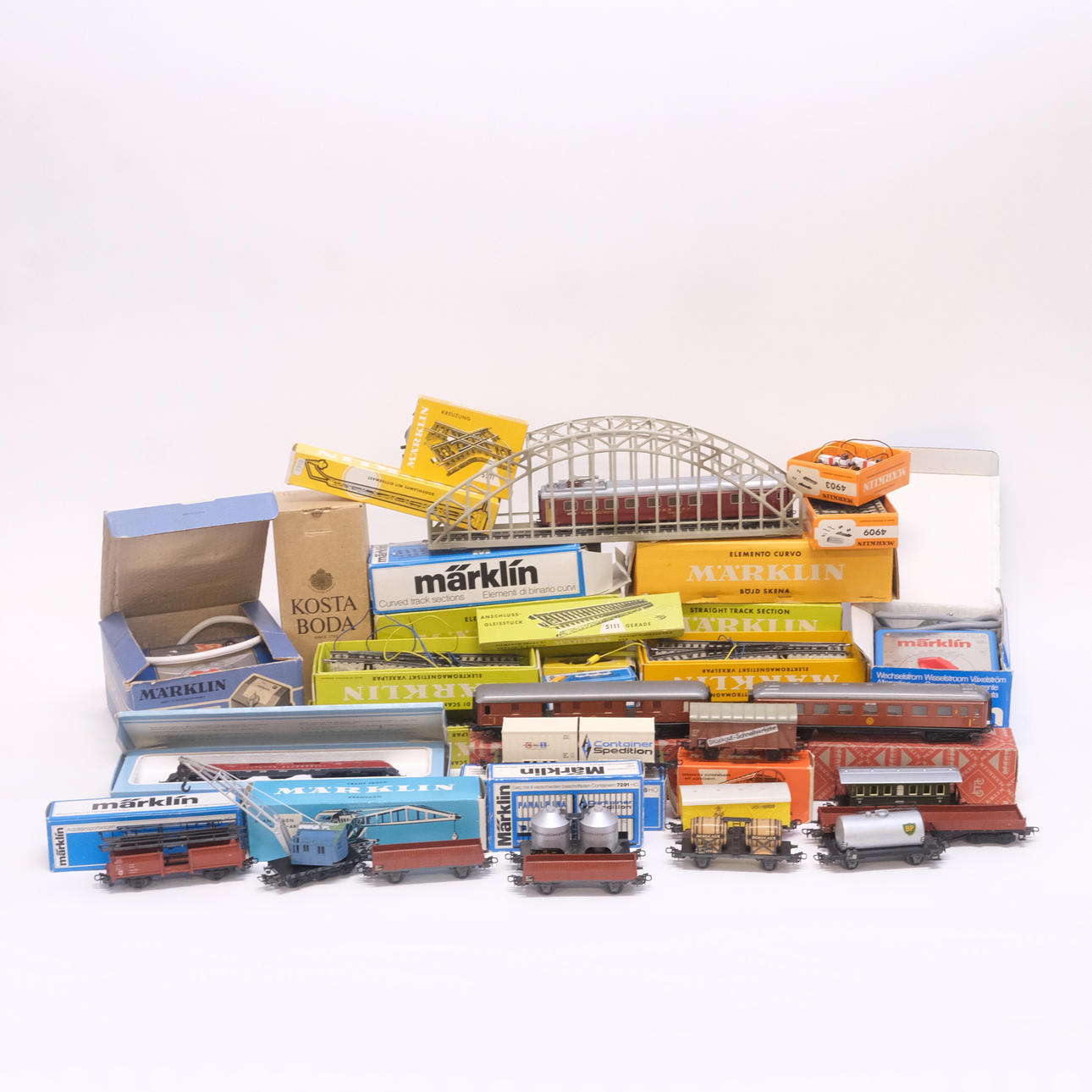 MÄRKLIN. PARTI MODELLJÄRNVÄG. SKALA H0.