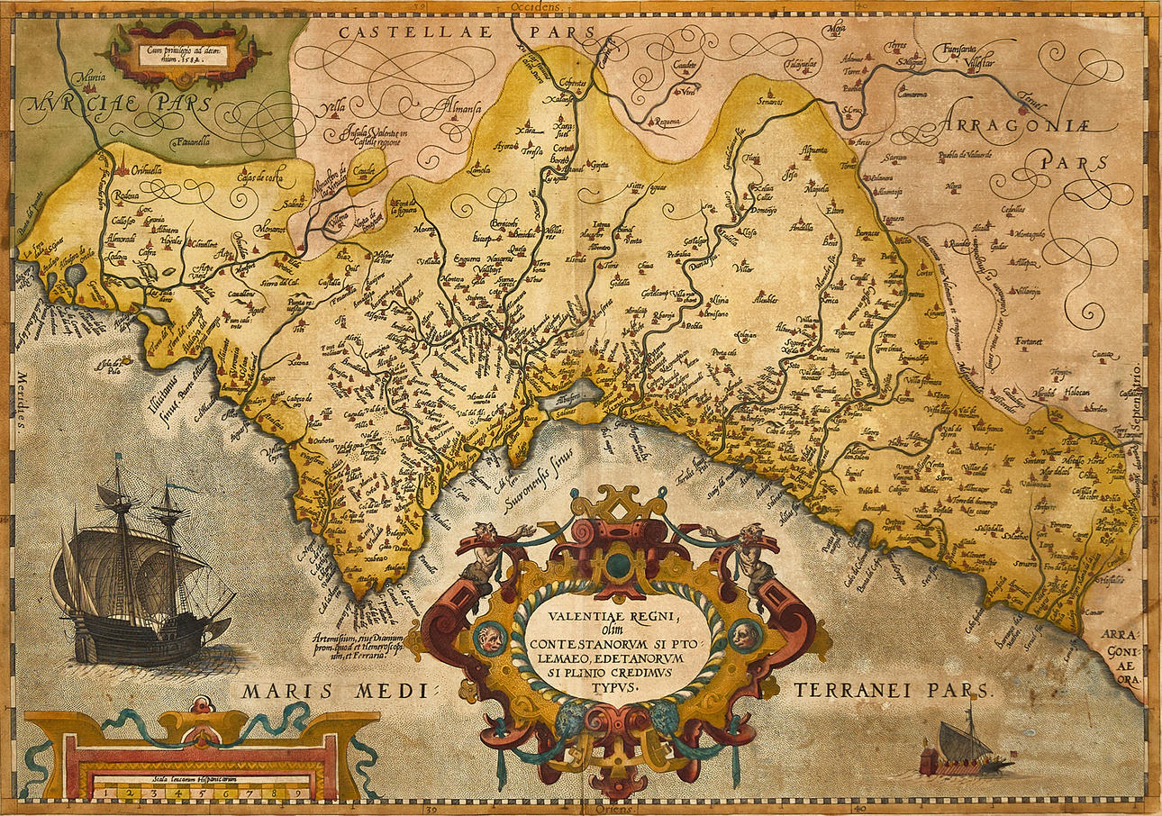 ORTELIUS, Valentiae Regni, 1584.