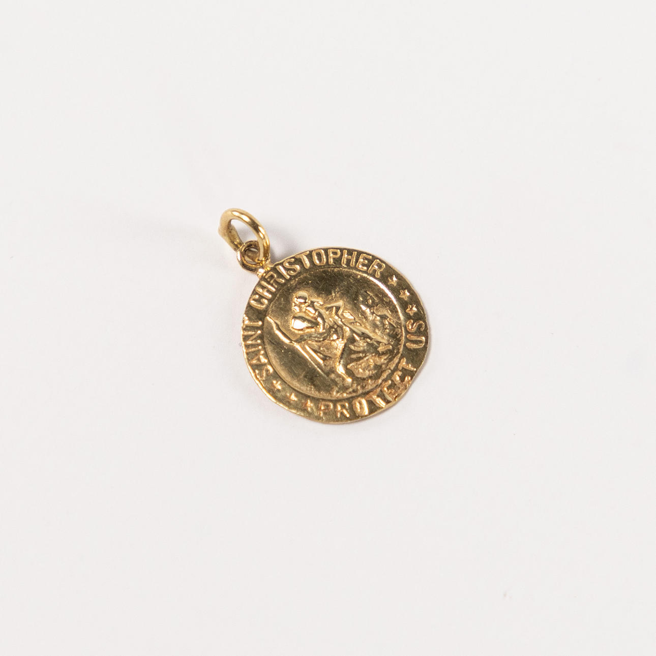 BERLOCK. "St. Christopher", 14k guld.