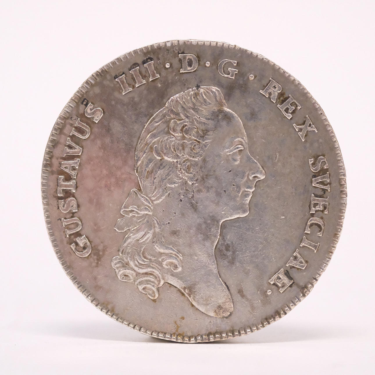 1 RIKSDALER, SILVERMYNT, GUSTAV III, 1781.