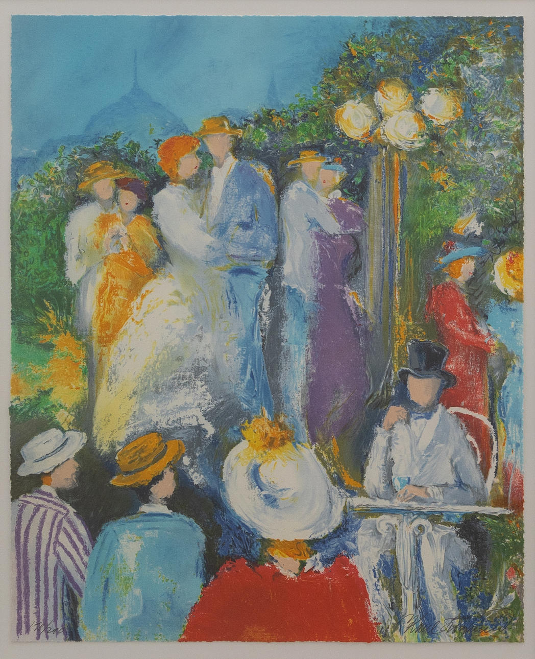 KARL HÖGLUND. Dans, lithograph no. 190/290, signed.