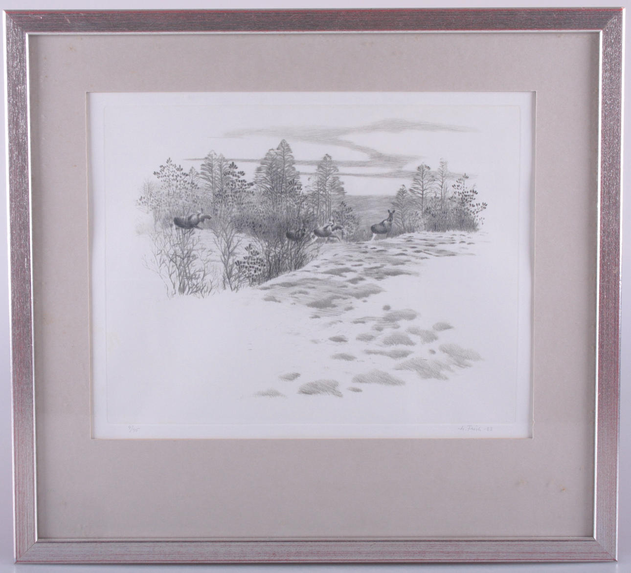 LENNART FRISK. litografi, signerad, daterad -83 och numrerad 4/45.