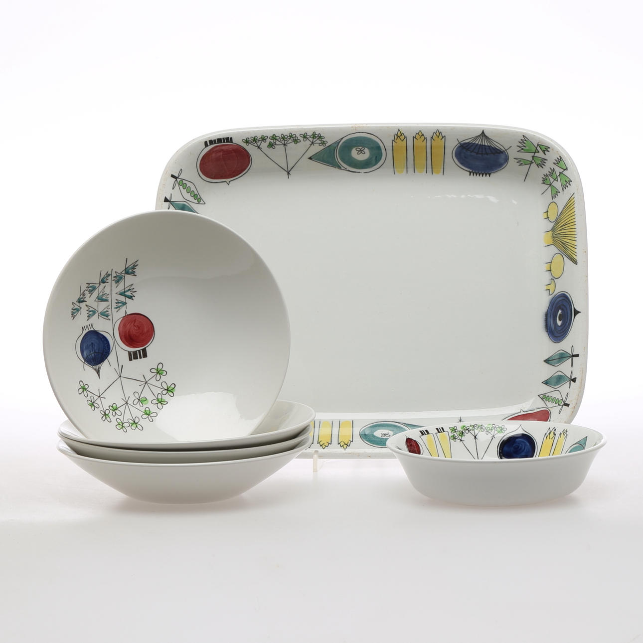 PARTI PORSLIN, 6 delar, Picknick samt Pomona, Marianne Westman Rörstrand.