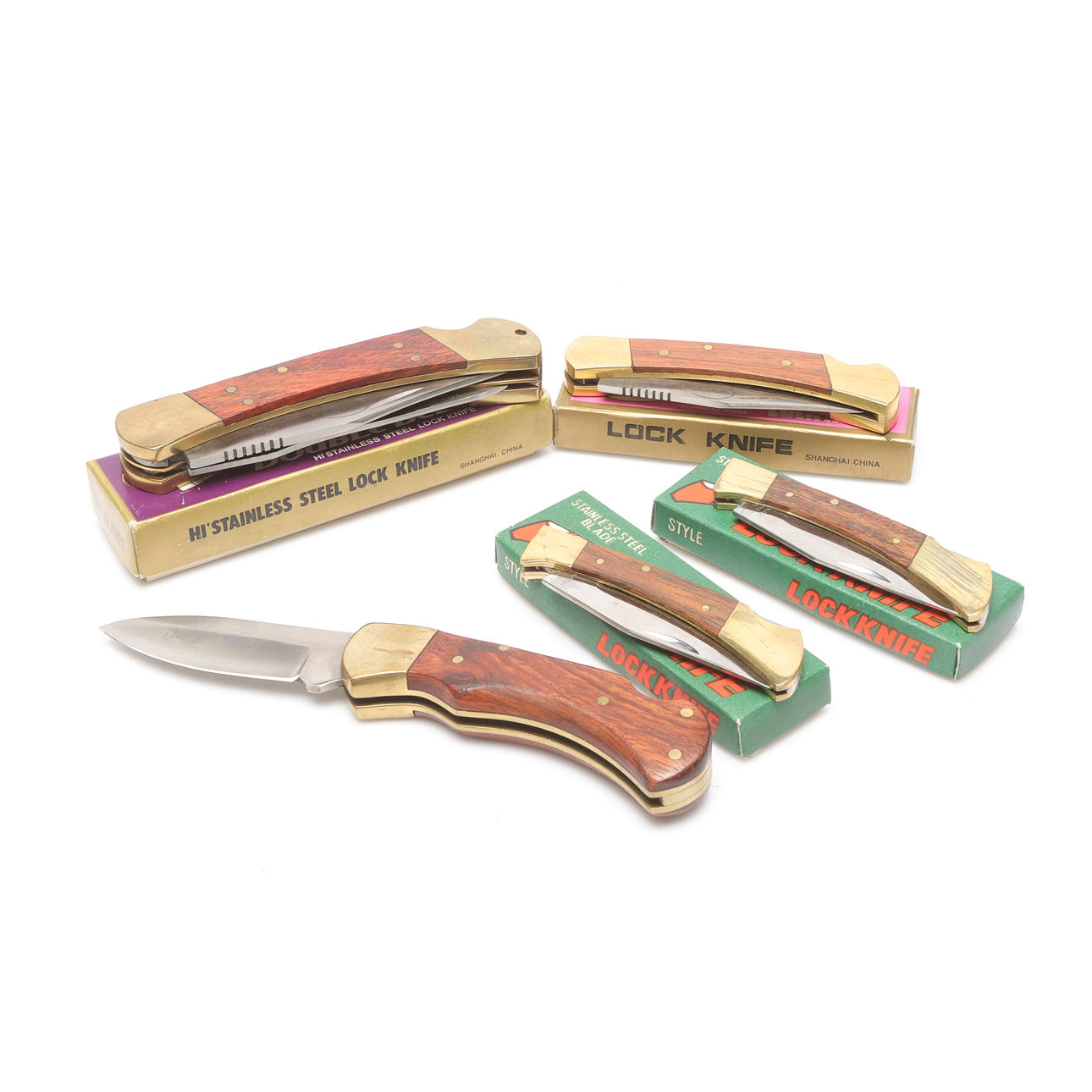 KNIVAR, 5 st, lock knife.