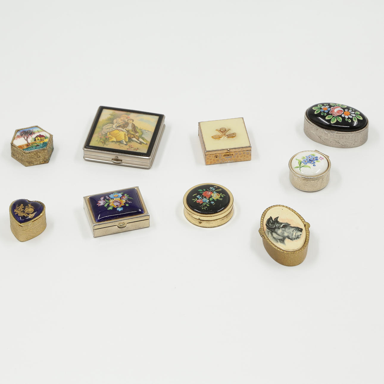LOCKDOSOR, 9 ST, METALL, EMALJ.