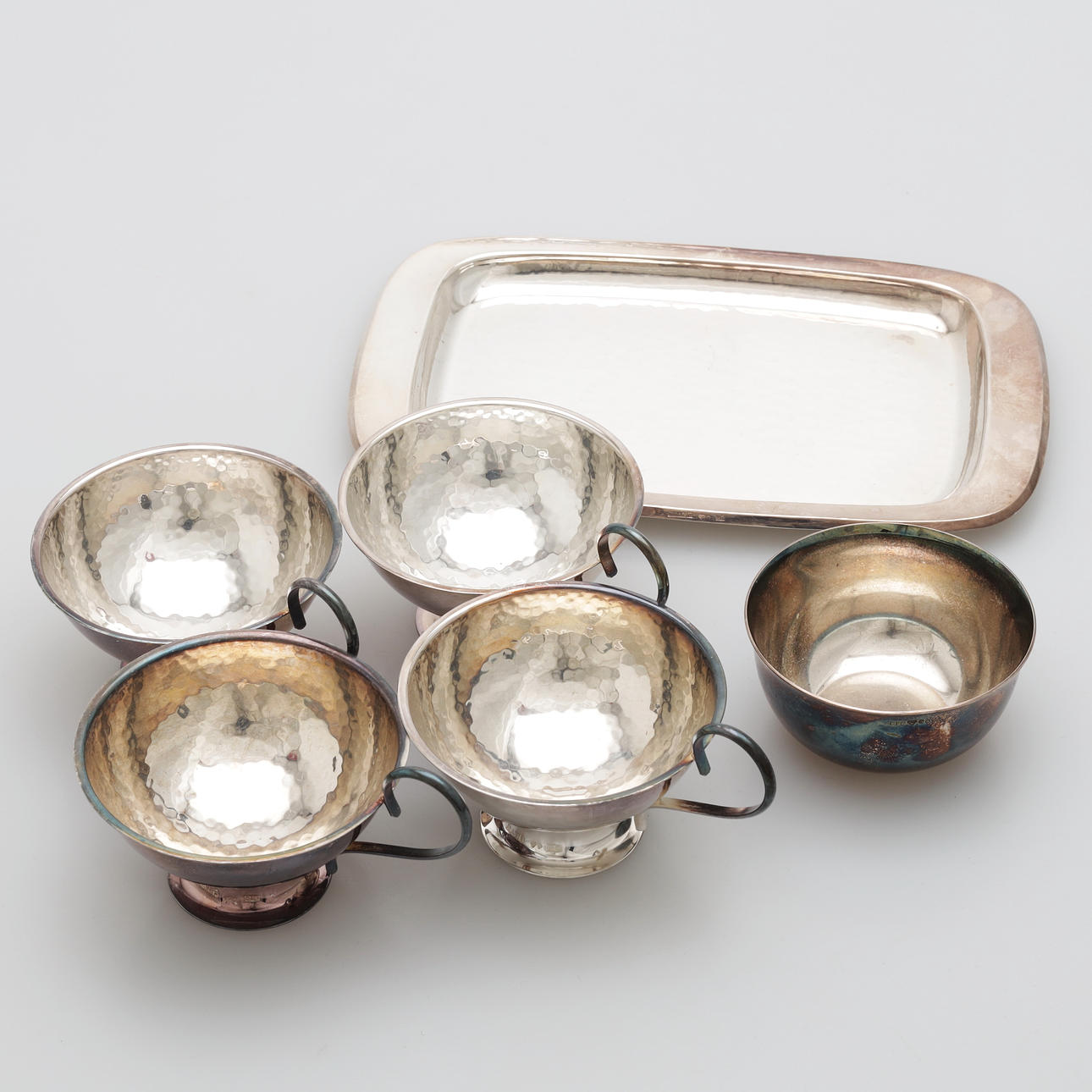 SILVERFÖREMÅL, 6 delar, vikt 283 gram.