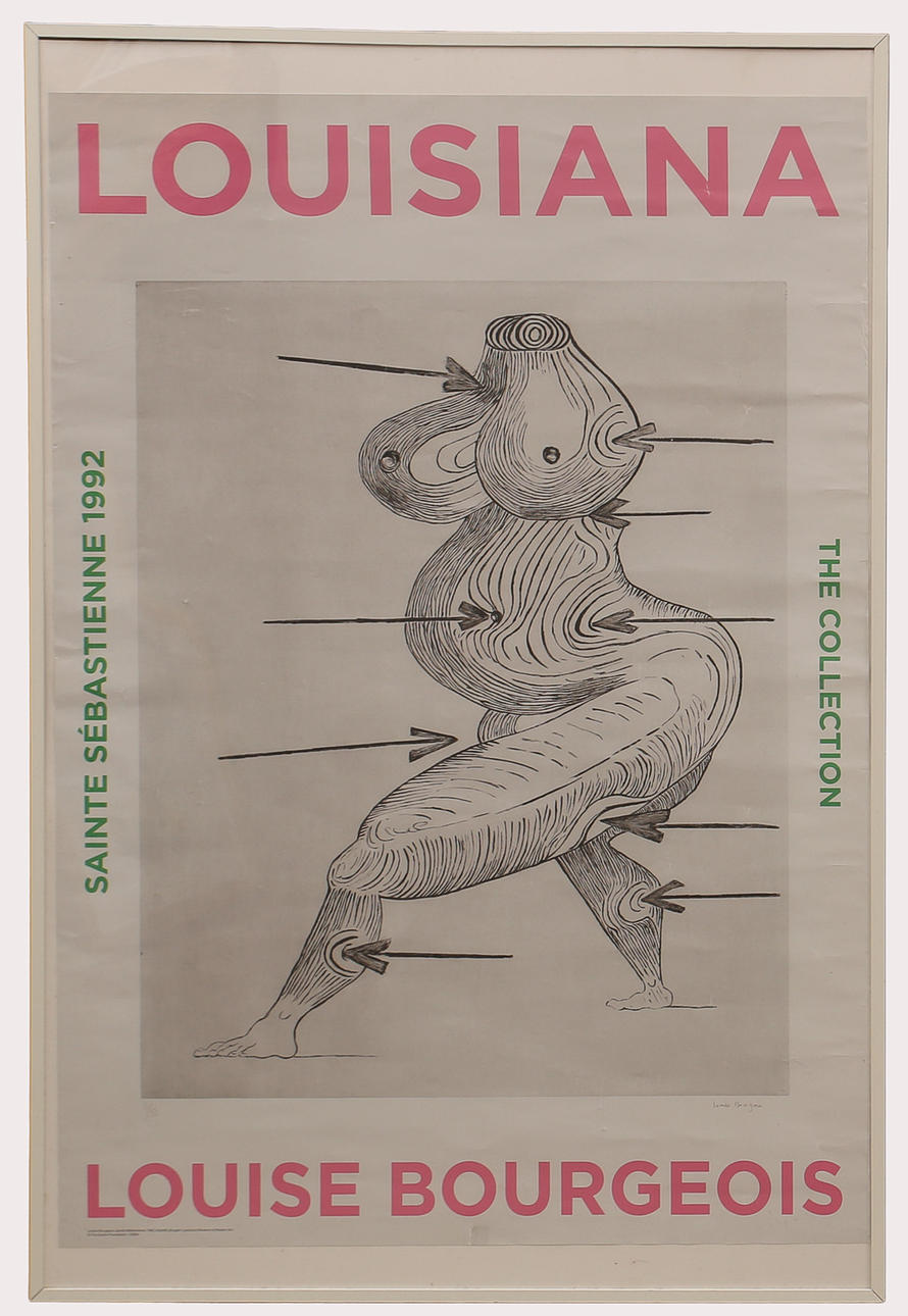 EXHIBITION POSTER, Louise Bourgeois, Sainte Sebastienne 1992