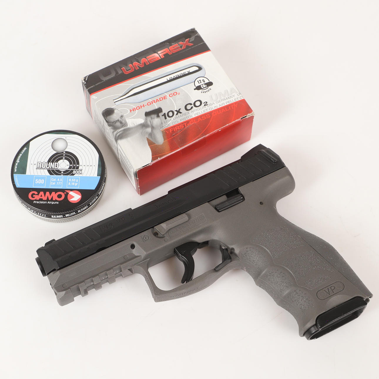 KOLSYREPISTOL, "VP 9", Heckler & Koch.