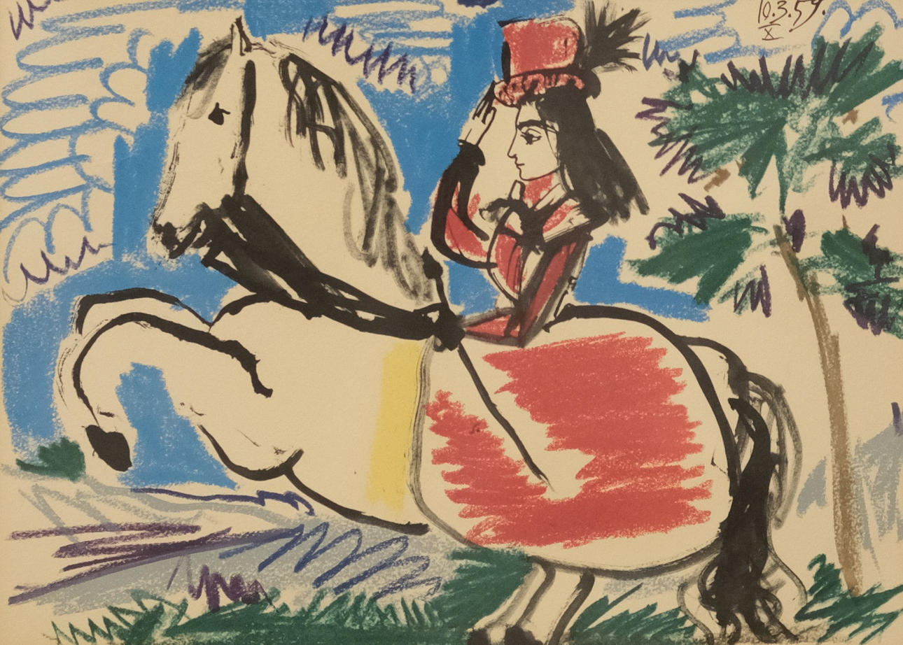 PABLO PICASSO. EFTER, LITOGRAFISKT TRYCK.