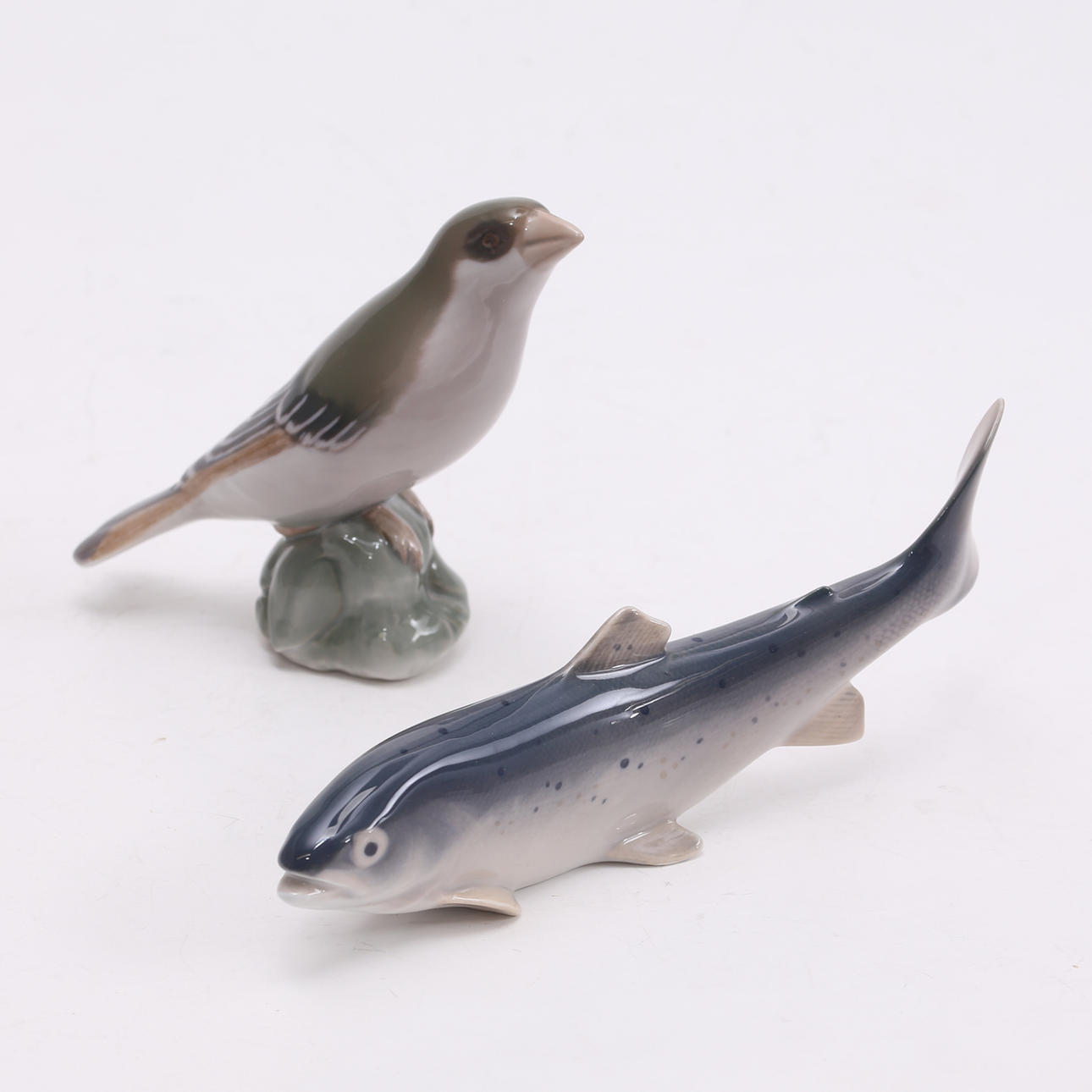 FIGURINER, 2 st, porslin, Danmark.