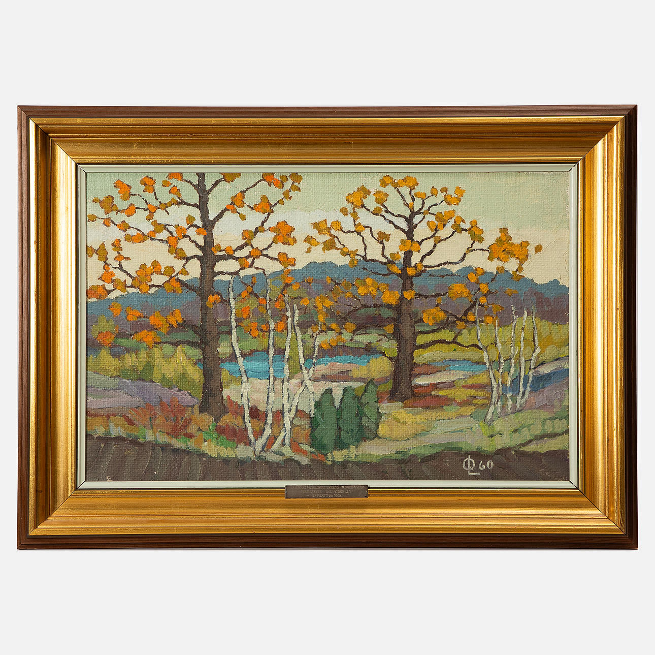 OSKAR LUKS LUNDEFJORD. Höstlandskap.