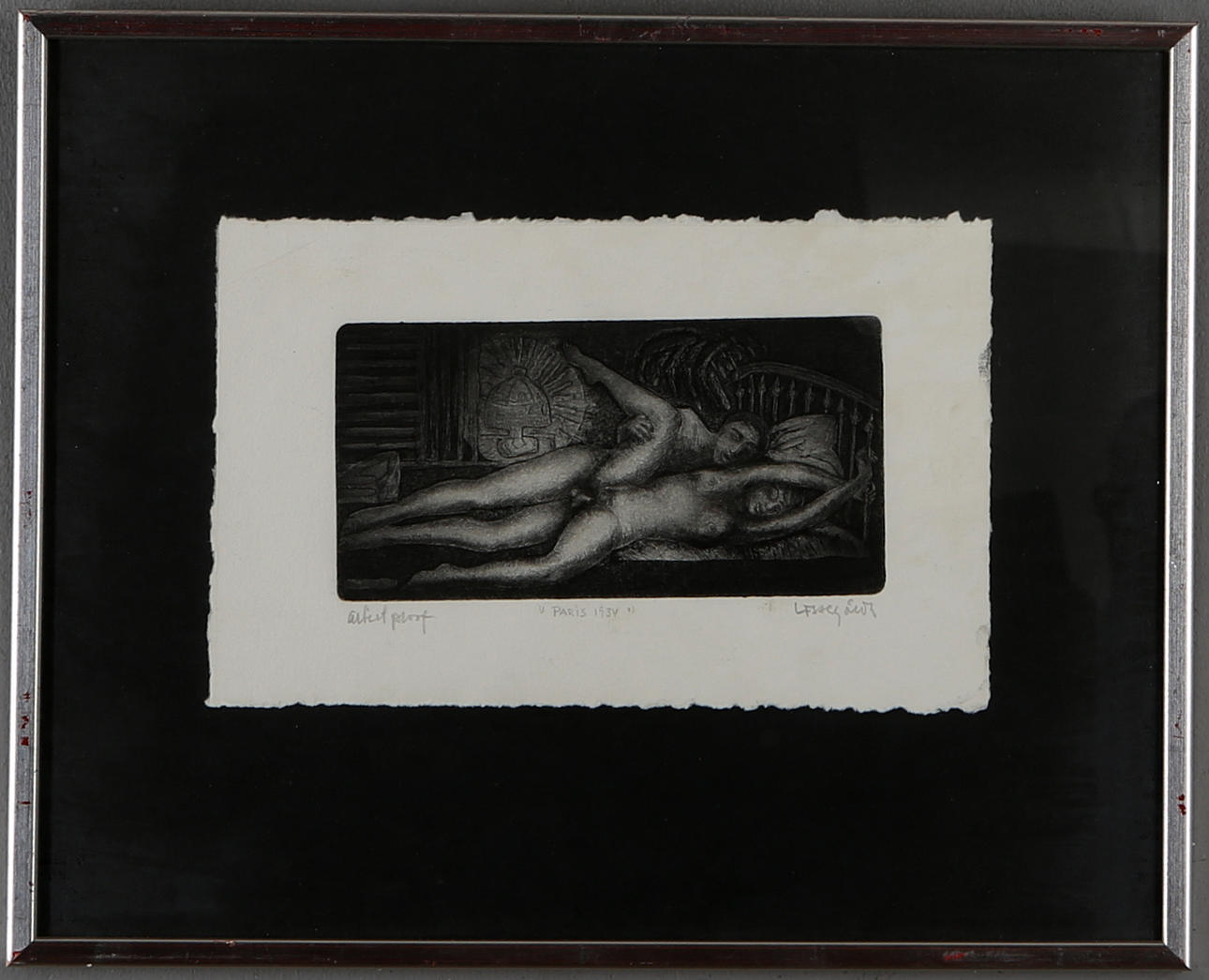 BENGT LISSEGÅRDH. "Paris 1934", etsning, signerad, Artist Proof.