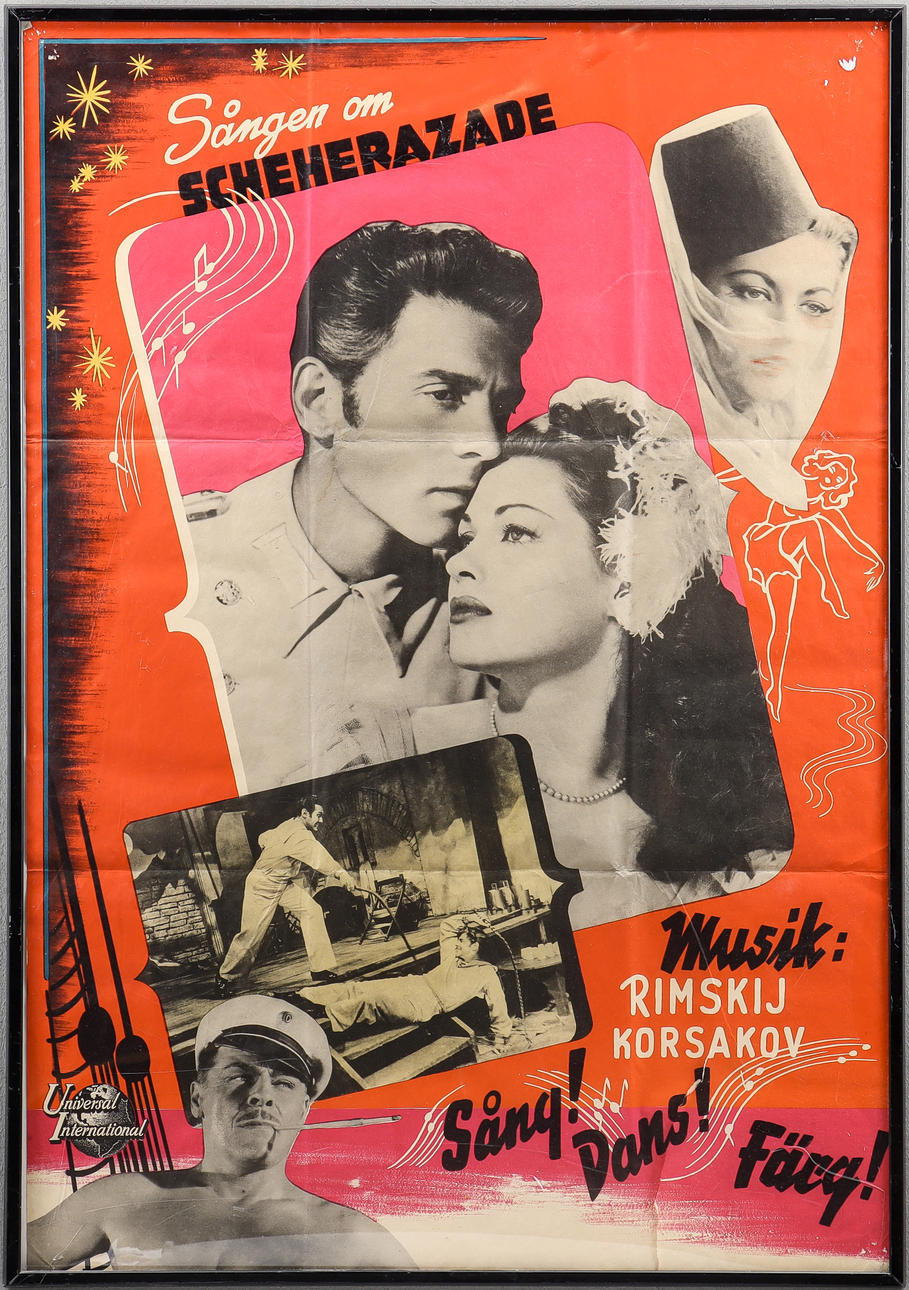 FILMAFFISCH Sången om Scheherazade.