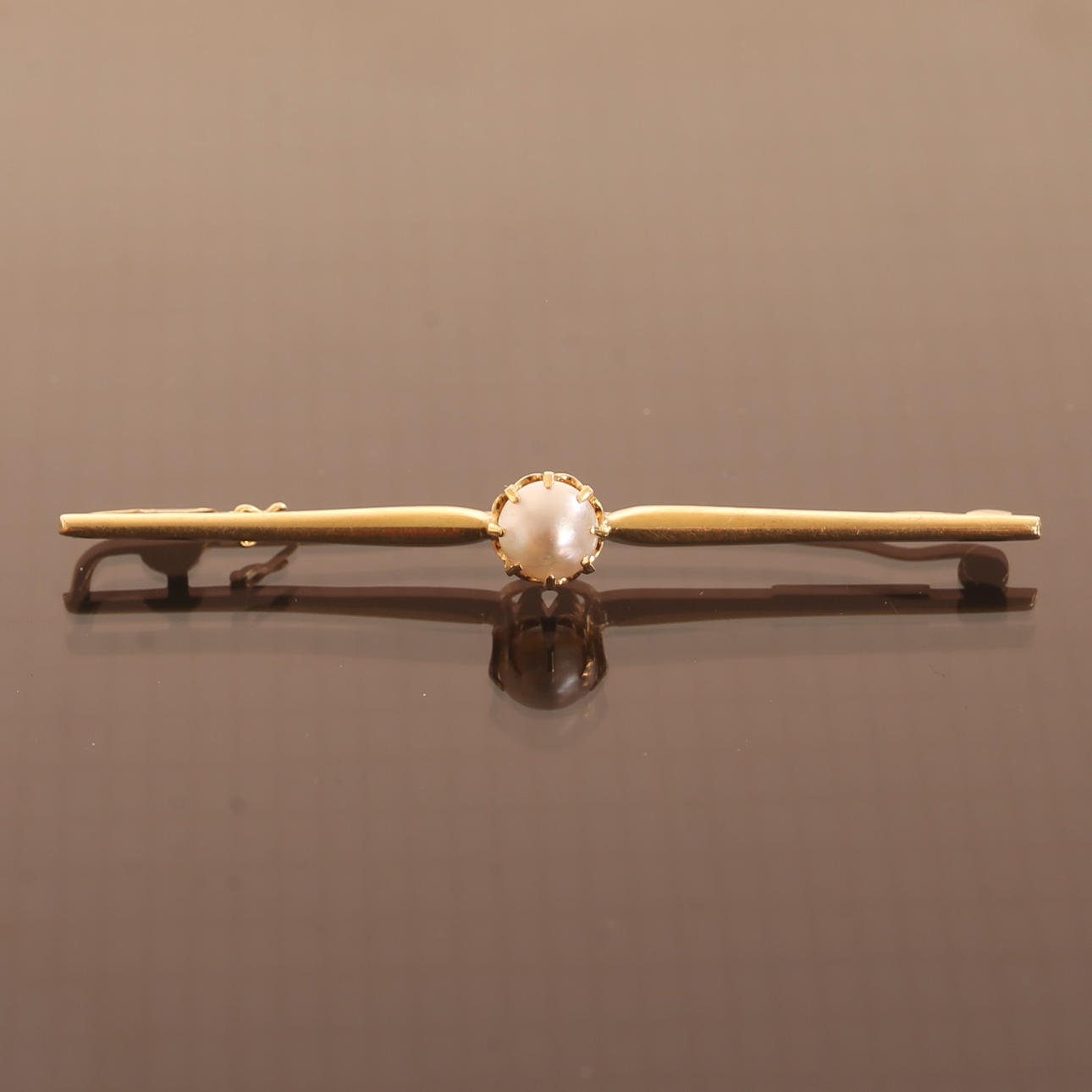 BROSCH, 18 k guld.