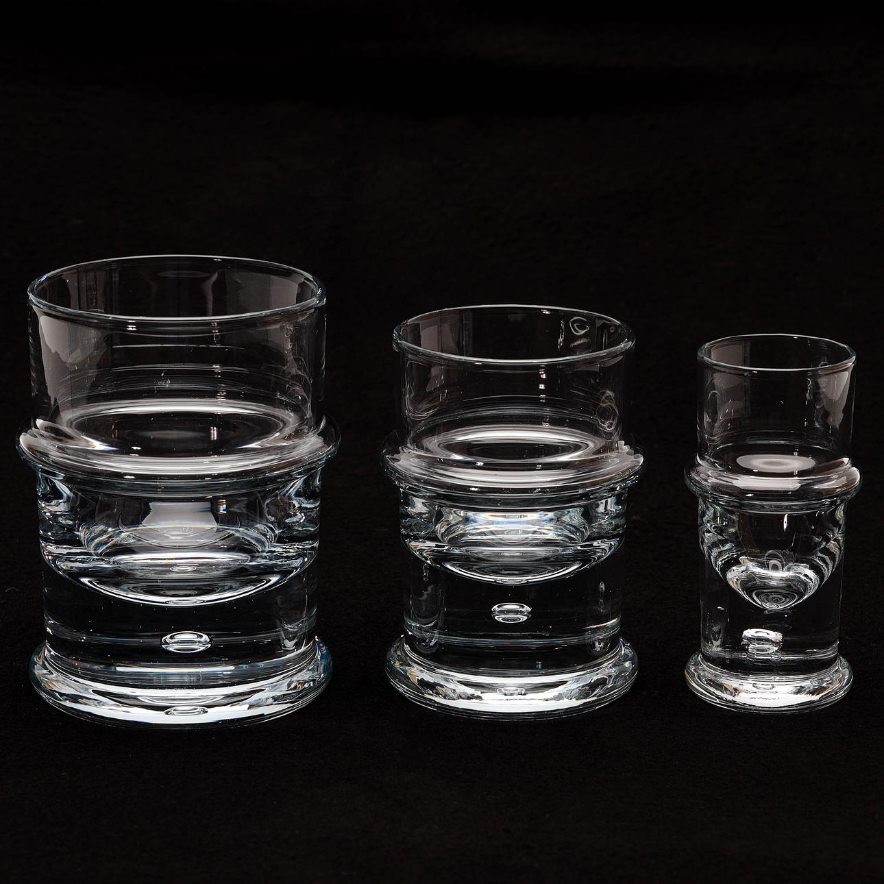 SIDSE WERNER. SERVISDELAR, 48 delar, "Regiment", glas, Holmegaard, Danmark.