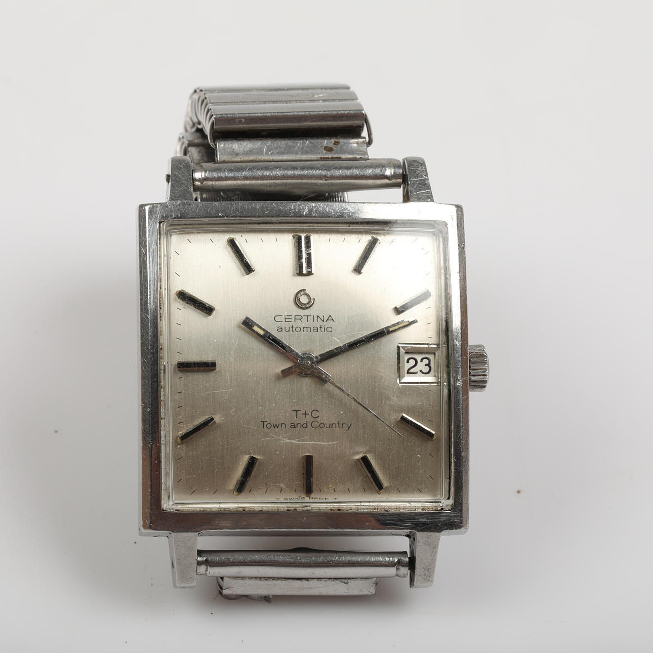 ARMBANDSUR, Certina T+C, Town and County, automatic, stål.