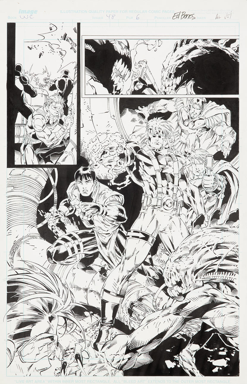 ED BENES. Comic strip, 