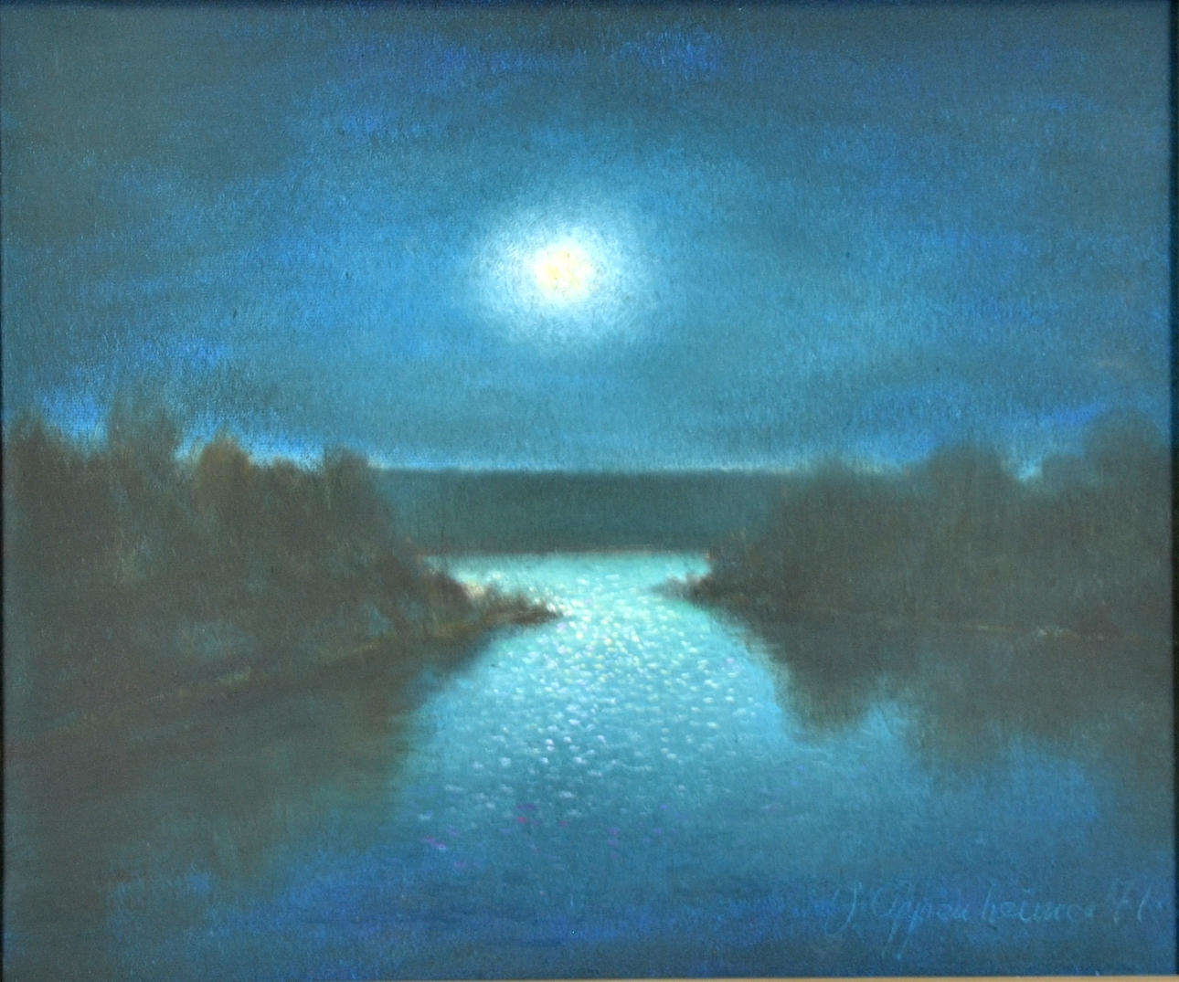 JOHNNY OPPENHEIMER. Olja på duk.