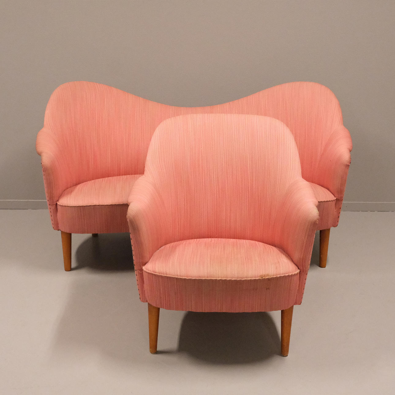 CARL MALMSTEN. SOFFA SAMT FÅTÖLJ, "SAMSPEL".