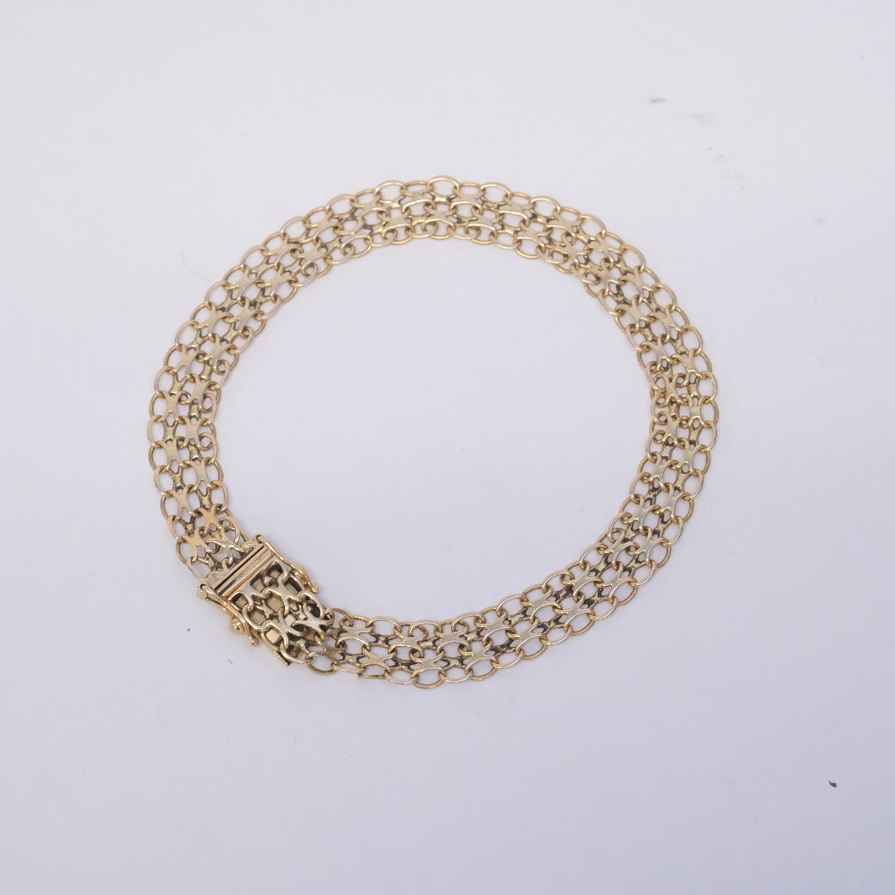 ARMBAND, X-LÄNK, 18K GULD.