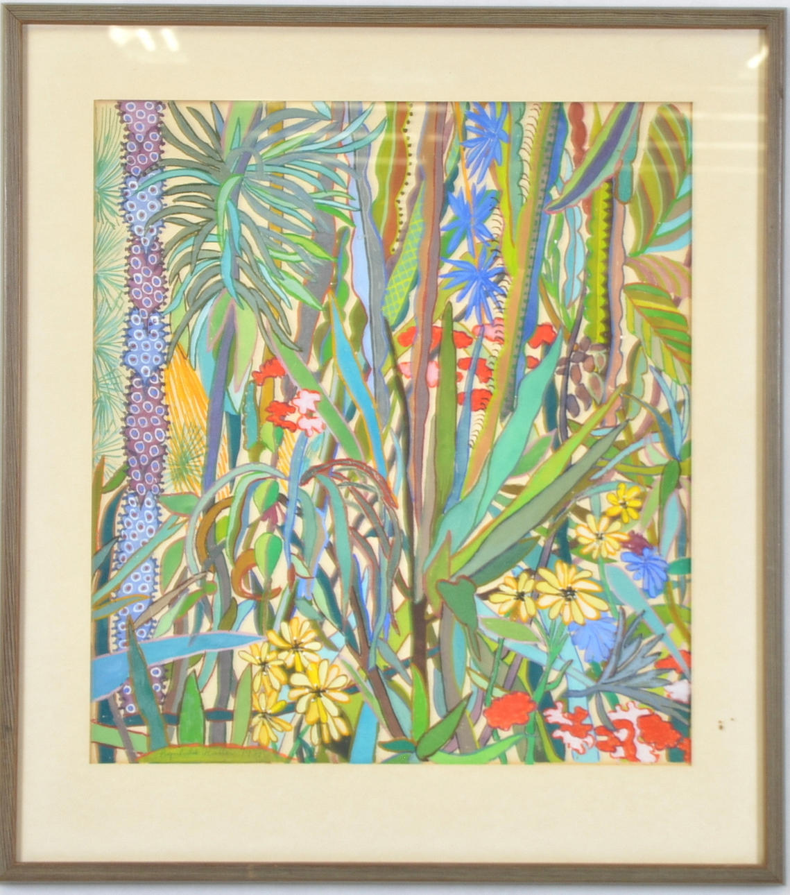 SIGNHILD HÄLLER. Akvarell.