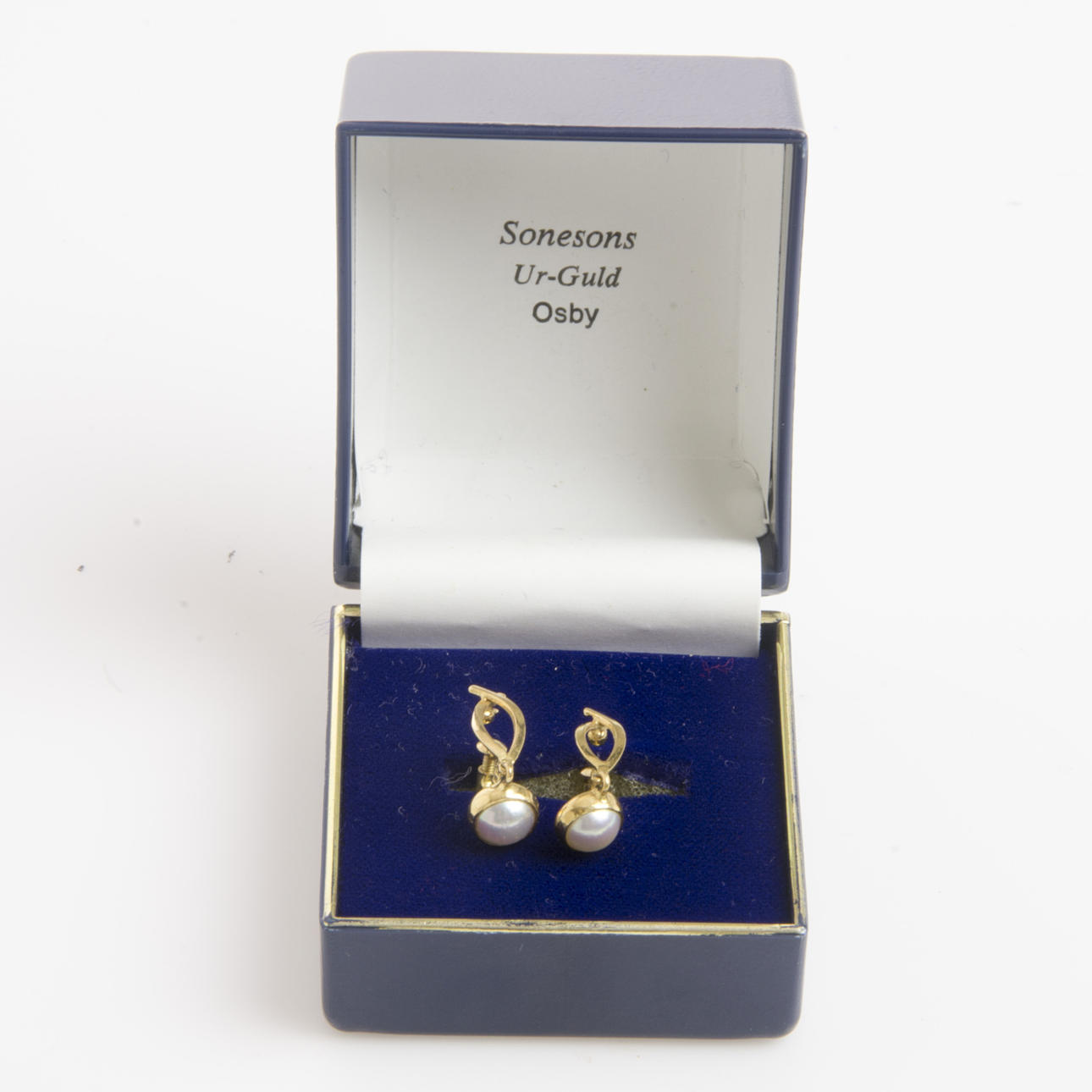 ÖRHÄNGEN, 1 par, 18 K guld med pärlor.