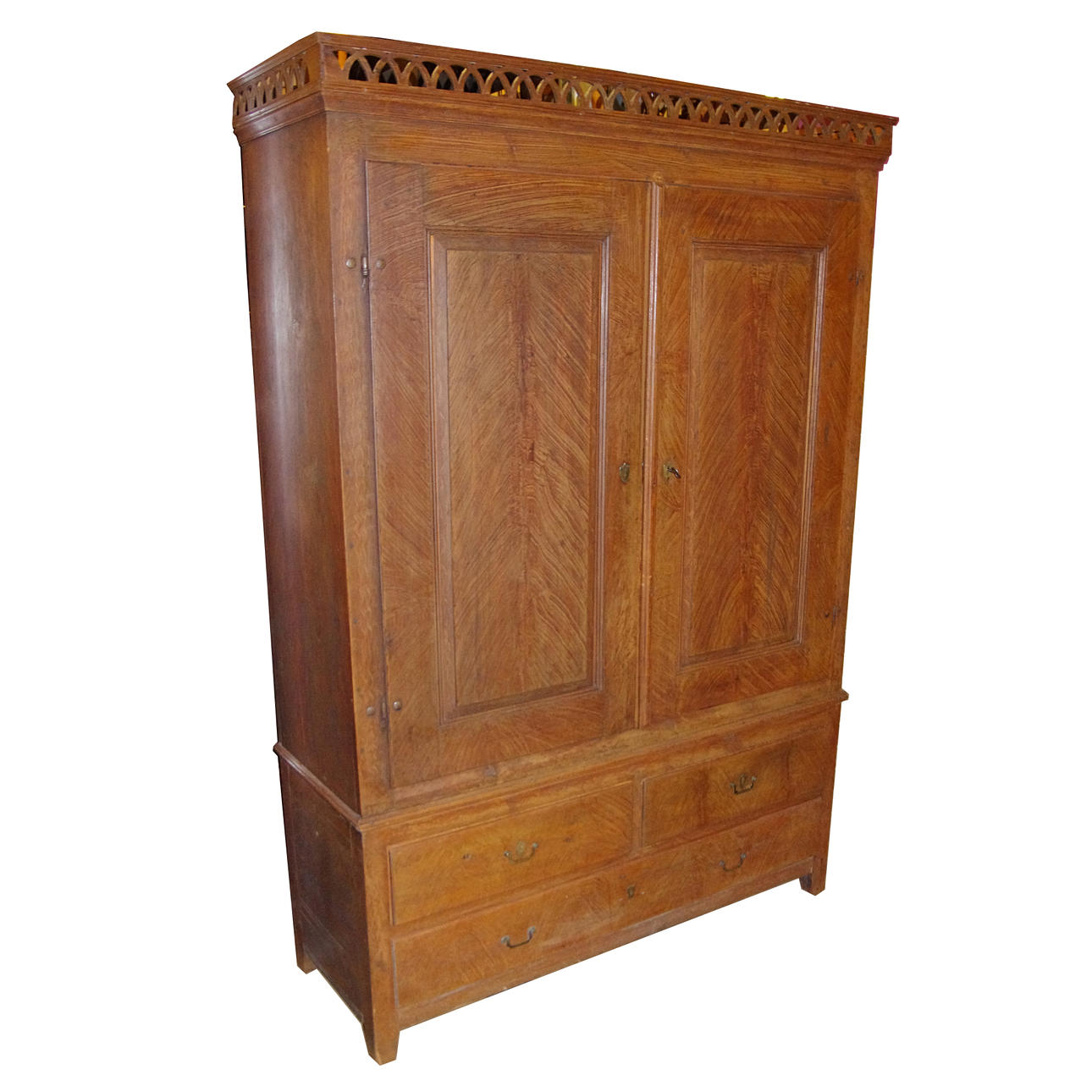 SKÅP, bonat/målad fur, 1800-tal.