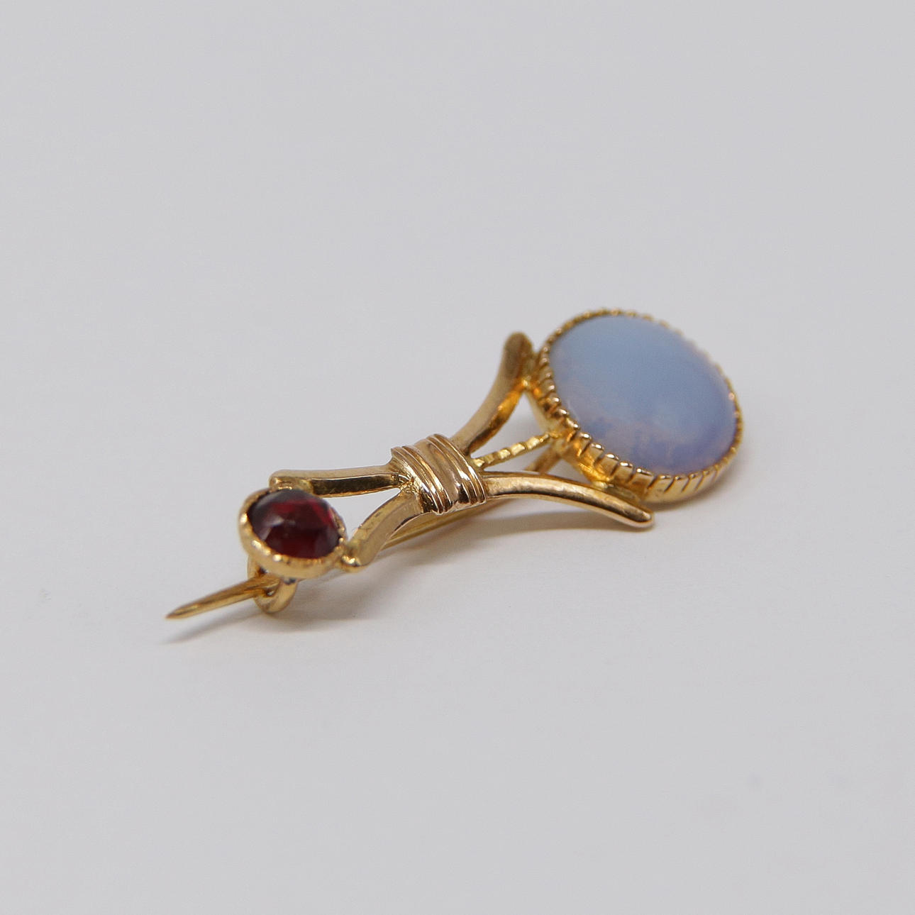 18K GULDBROSCH, 1800-TAL.