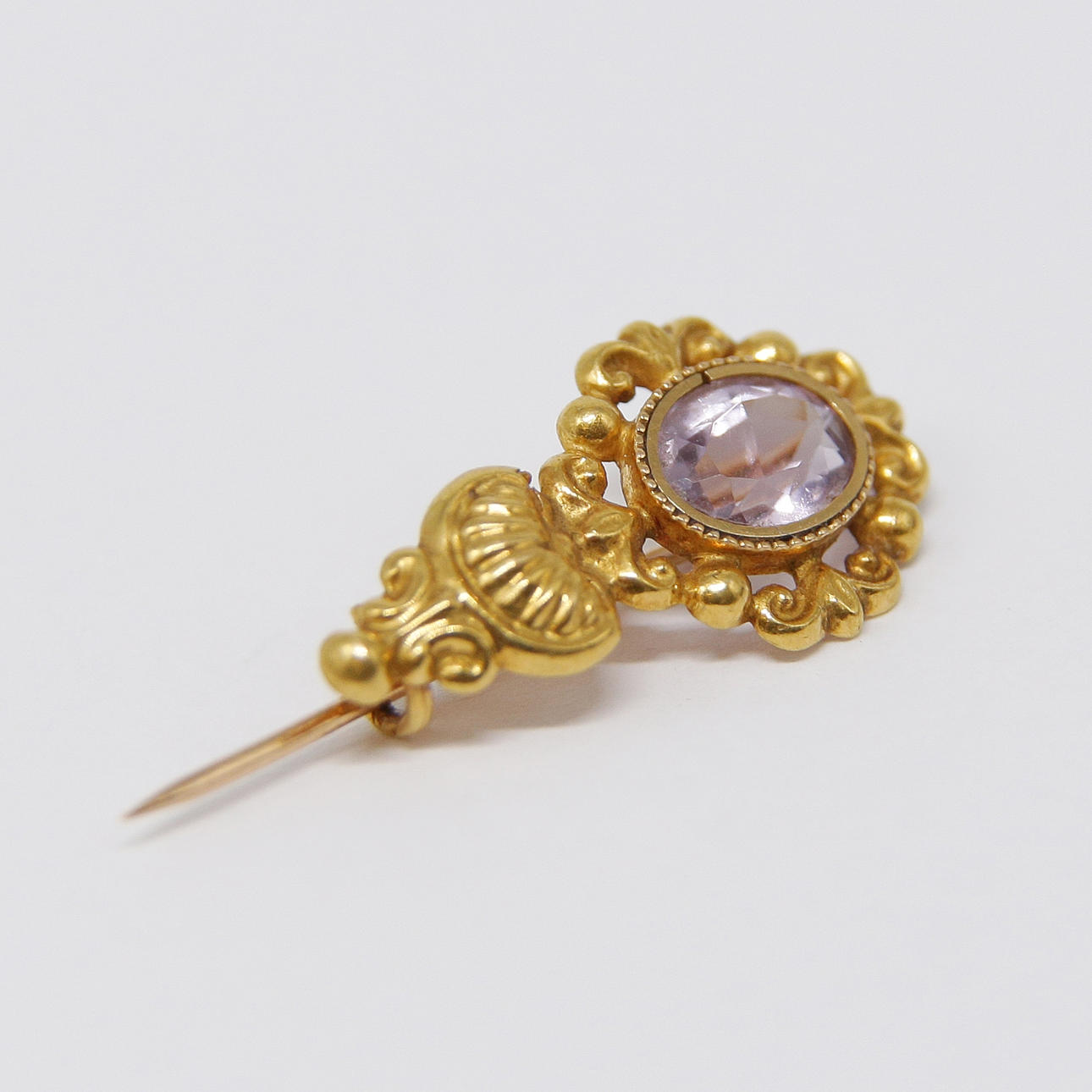 18K GULDBROSCH, 1800-TAL.