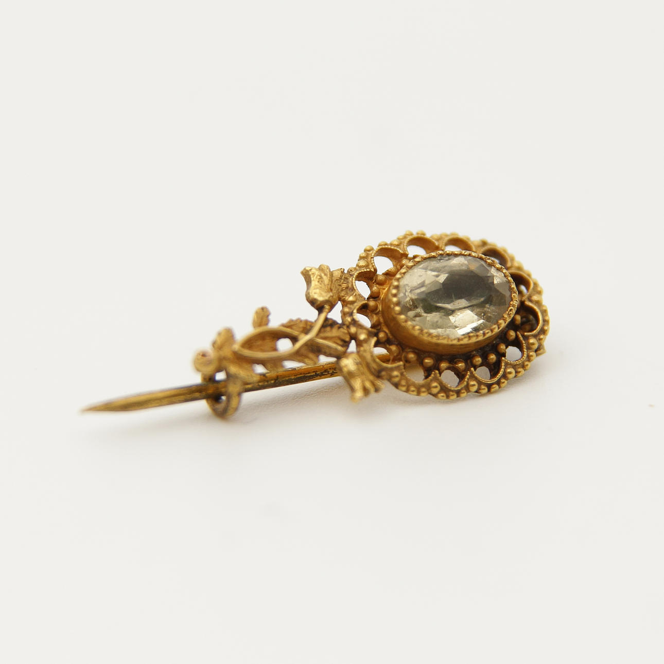 18K GULDBROSCH, 1800-TAL.