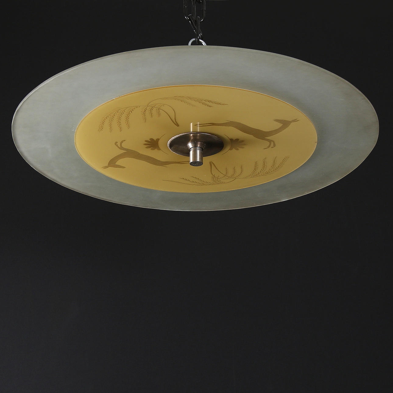 TAKPLAFOND, glas, art deco, 1920/30-tal.