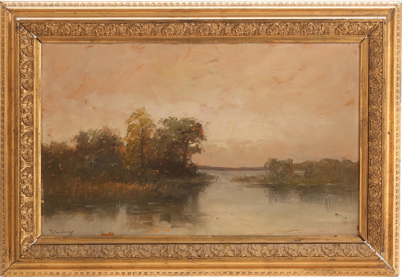 UNIDENTIFIED ARTIST, oil on panel, signed R Lindberg. Art - Paintings ...