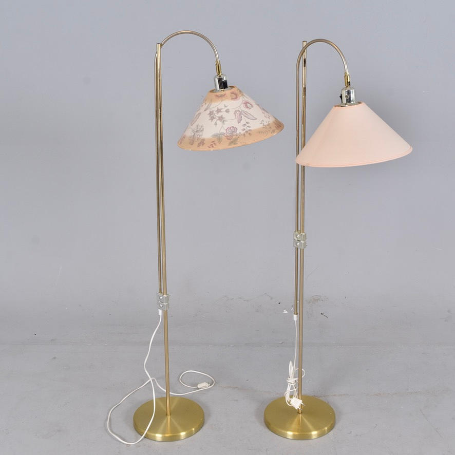 STEHLAMPEN, 1 Paar, Messing, "G297", Belid.
